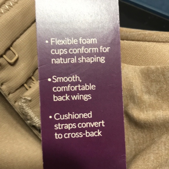 Khaki TShirt Bra 34C straps convert NWT - Picture 6 of 7